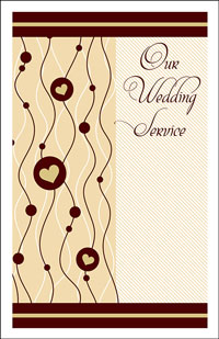 Wedding Program Cover Template 14C - Graphic 11